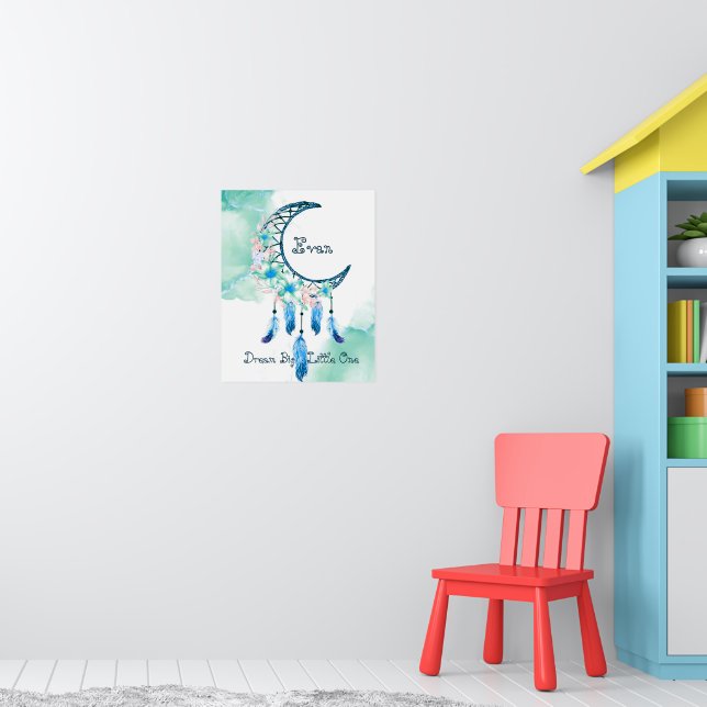 Personalized child's dreamcatcher    poster (Nursery 1)
