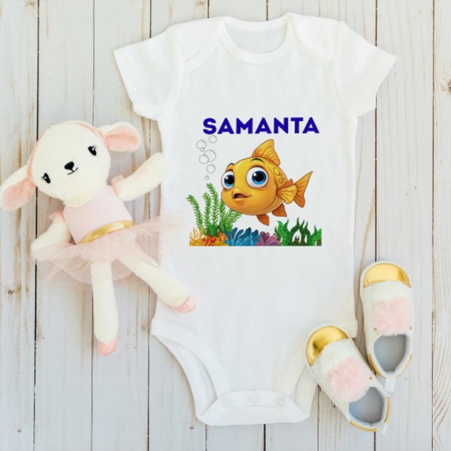 Personalized "[Child's Name]" Little Fish Bodysuit (Creator Uploaded)