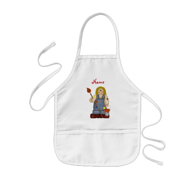 Personalized Child's Paint Kids' Apron (Front)