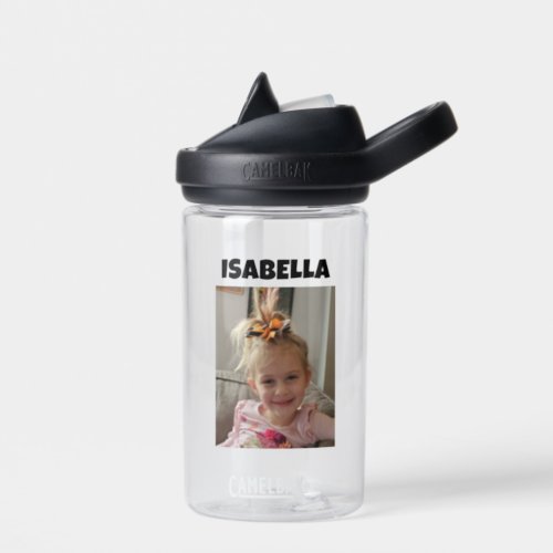 Personalized Childs Photo and Name    Water Bottle