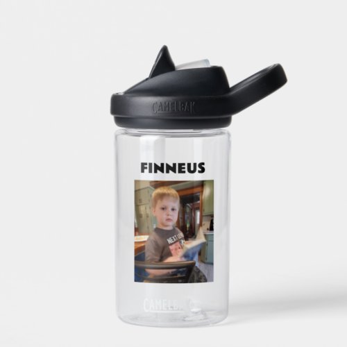 Personalized Childs Photo and Name   Water Bottle