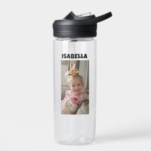 Personalized Childs Photo and Name     Water Bottle