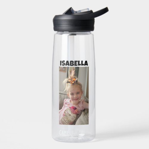 Personalized Childs Photo and Name     Water Bottle
