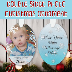 Personalized Child's Photo Christmas Keepsake Ornament