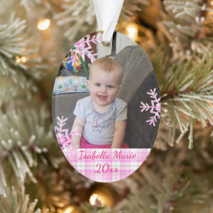 Personalized Child's Photo Christmas Keepsake Ornament