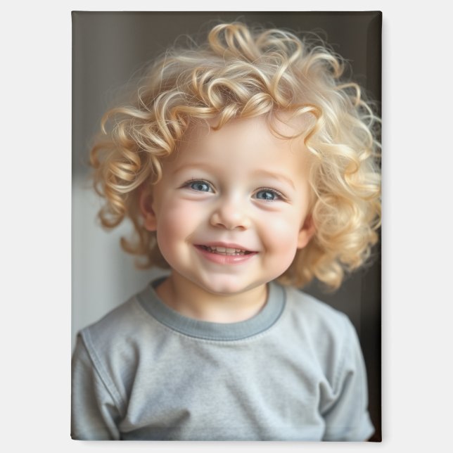 Personalized Child's Photo Refrigerator  Magnet (Front)