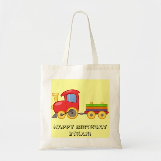 Personalized Child's Train Bag (Front)