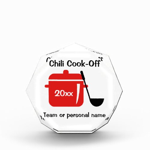 Personalized Chili Cook_Off Acrylic Award