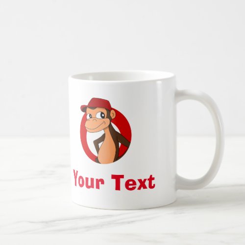 Personalized chimp cartoon coffee mug