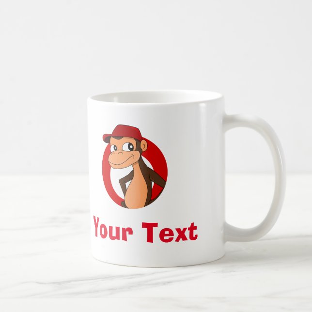 Personalized chimp cartoon coffee mug (Right)