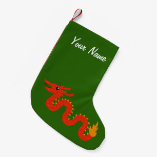 Personalized Chinese Dragon Christmas Stocking