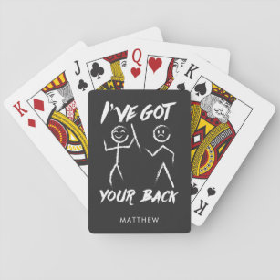 Personalized Chiropractor Got Your Back Playing Cards