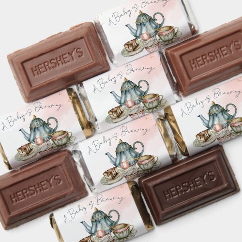 Personalized chocolate as baby shower party favors