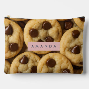 Personalized Chocolate Chip Cookie Accessory Pouch