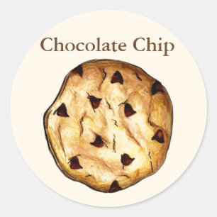 Personalized Chocolate Chip Cookie Baking Baked By Classic Round Sticker
