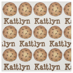 Personalized Chocolate Chip Cookie Cookies Fabric
