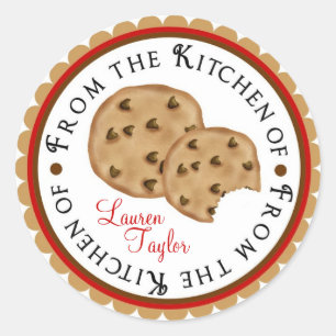 Personalized chocolate chip cookie Stickers