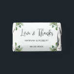 Personalized Chocolate For Wedding Green Foliage Hershey's Miniatures<br><div class="desc">Personalized Chocolate For Wedding Green Foliage Hershey's Miniatures</div>