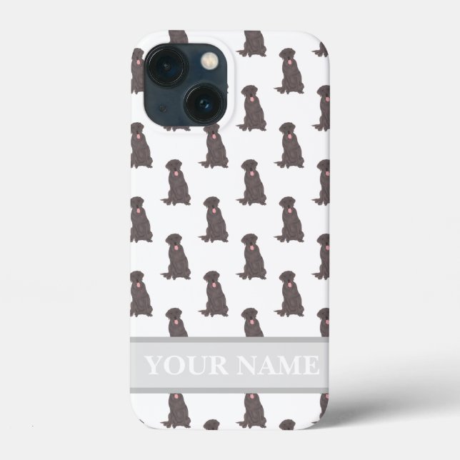 Personalized Chocolate Lab Labrador Dog Case-Mate iPhone Case (Back)