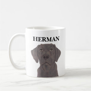 Personalized Chocolate Labrador Coffee Mug