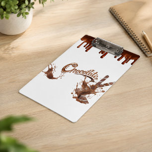Personalized Chocolate Lovers Dripping Chocolate Clipboard
