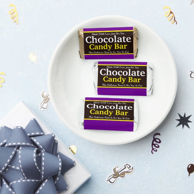 Personalized Chocolate Mini Candy Bars Hershey's Miniatures (Party)
