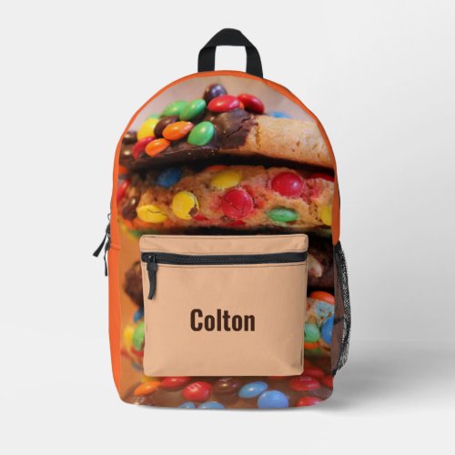 Personalized Chocolate Temptation Printed Backpack