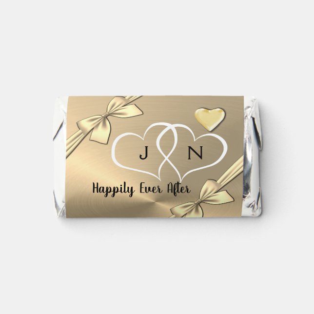 Personalized Chocolate Wrapper Wedding Favors (Front)