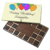 Personalized chocolates box with Birthday balloons (Opened)