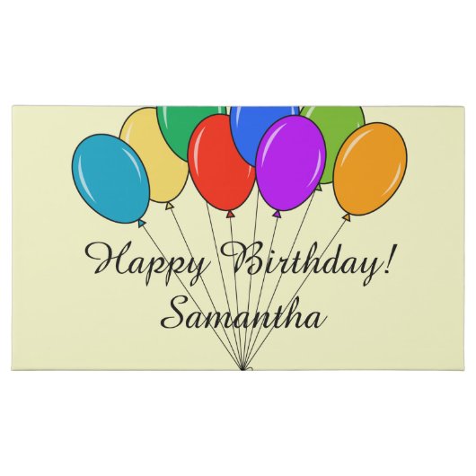 Personalized chocolates box with Birthday balloons (Front)