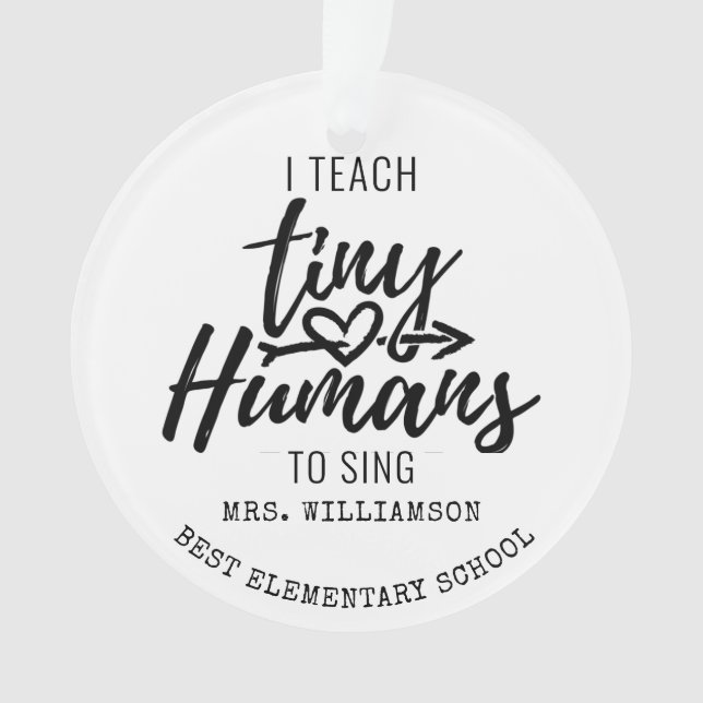 Personalized Choir Director Script Christmas Ornament (Front)