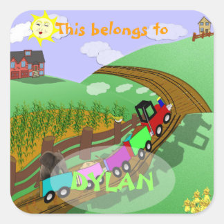 Personalized Choo choo Bookplate