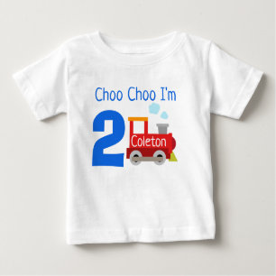 Personalized Choo Choo I'm 2 Birthday Shirt