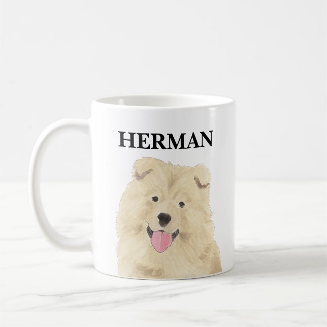 Personalized Chow Chow Dog  Coffee Mug (Left)