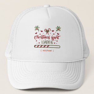 Personalized Chrismas Spirit Loading Trucker Hat