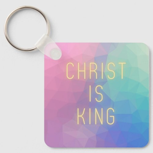 Personalized Christ Is King Keychain