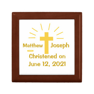 Personalized Christening Keepsake Gift Box