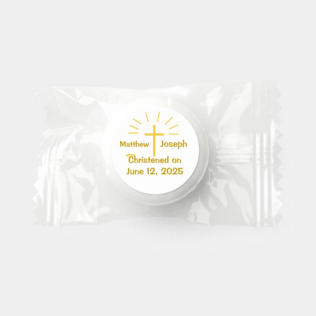 Personalized Christening  Life Saver® Mints (Front)