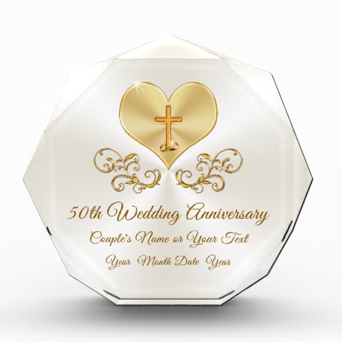 Personalized Christian 50th Anniversary Gifts