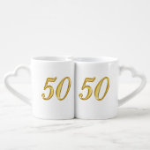 Personalized Christian 50th Anniversary Mugs (Back Nesting)