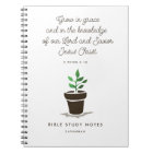 Personalized Christian Bible Study Notebook