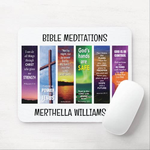 Personalized Christian BIBLE VERSES Scripture Mouse Pad