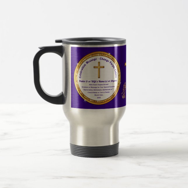 Personalized, Christian Coffee Travel Mugs,  Travel Mug (Left)