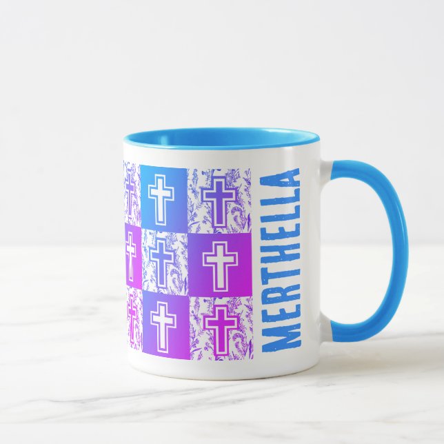 Personalized Christian Easter Cross  Mug (Right)