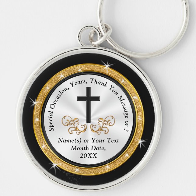 Personalized, Christian Gifts for Men and Women Keychain (Front)