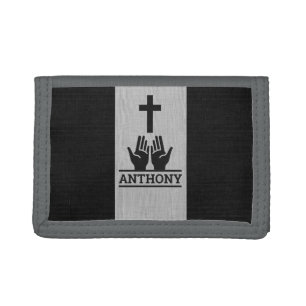 Personalized Christian Men's Trifold Wallet