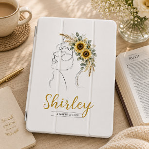 Personalized Christian My God, Your God Sunflower iPad Mini Cover