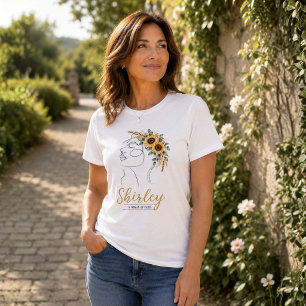 Personalized Christian My God, Your God Sunflower Tri-Blend Shirt