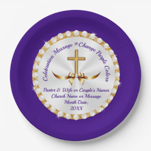 Personalized, Christian Paper Plates, ANY Occasion Plates
