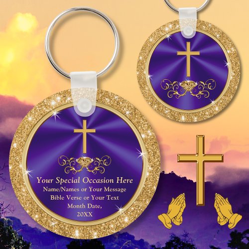 Personalized Christian Party Favors Any Occasion Keychain